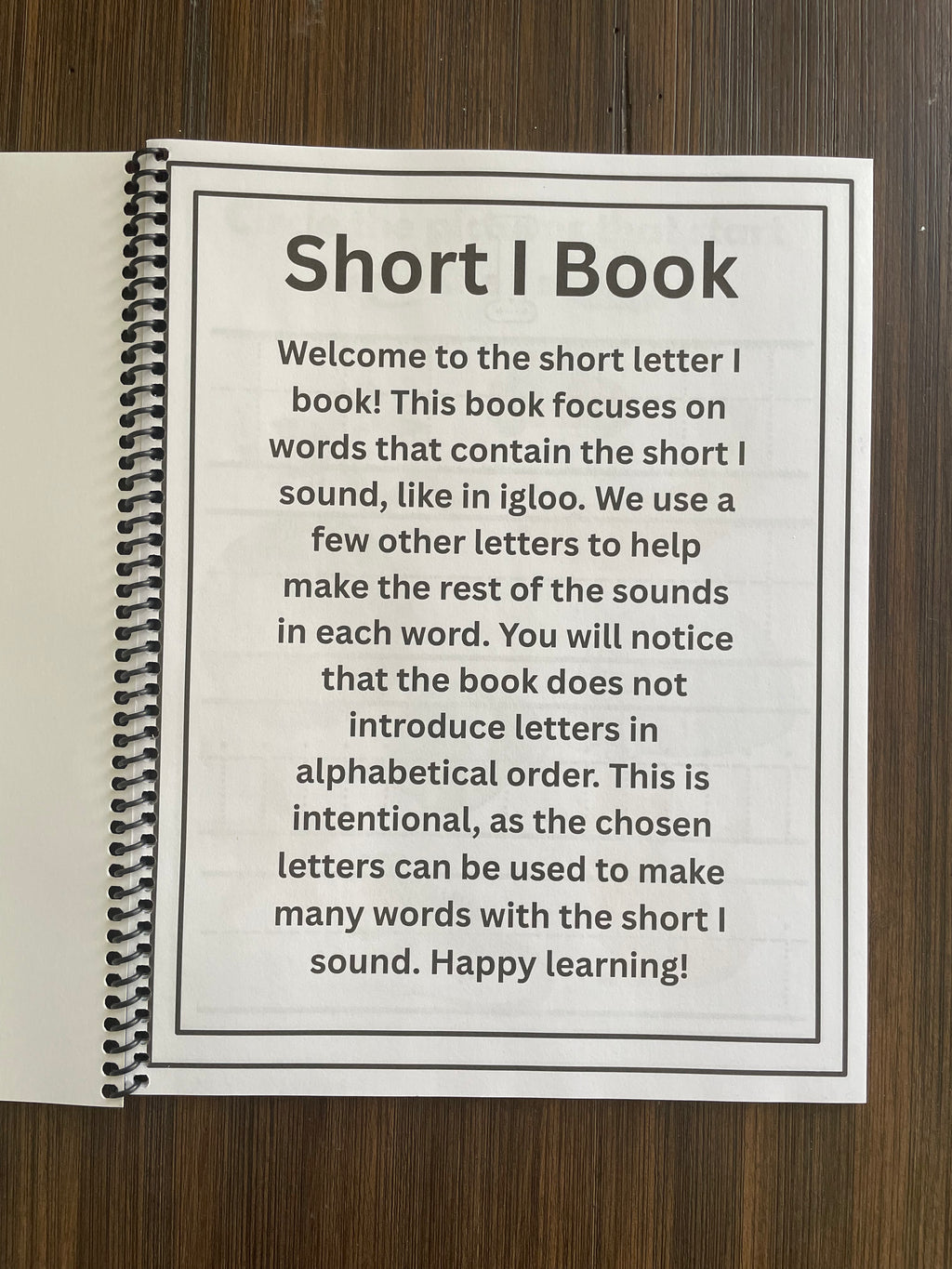 Short I Book