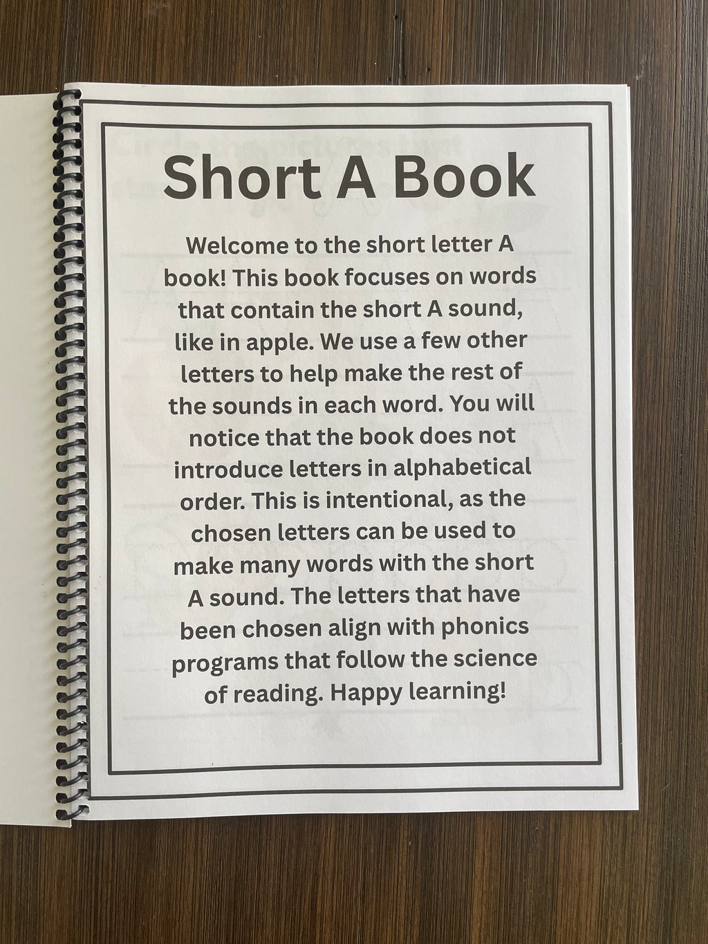 Short A book