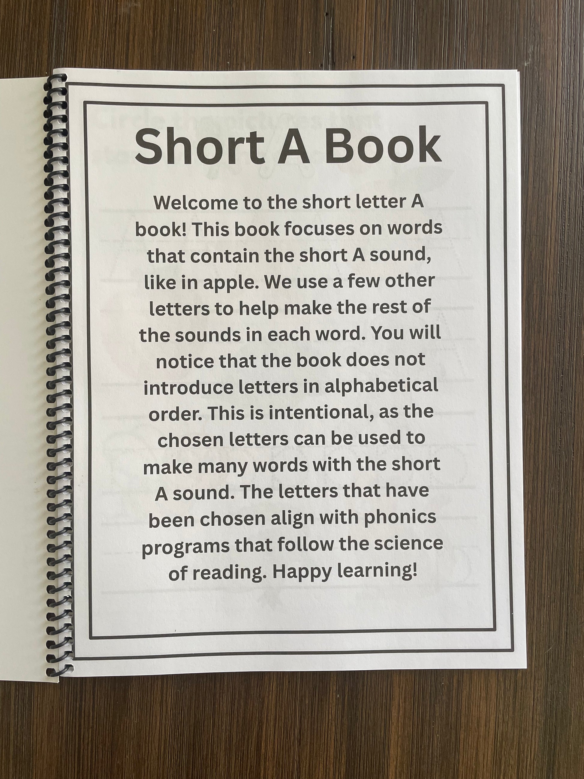 Short A book